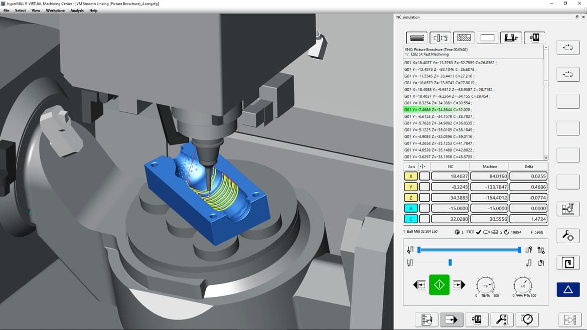 nc code simulation