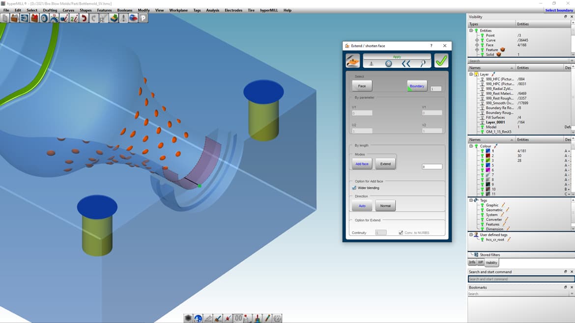 surface extension hypercad s