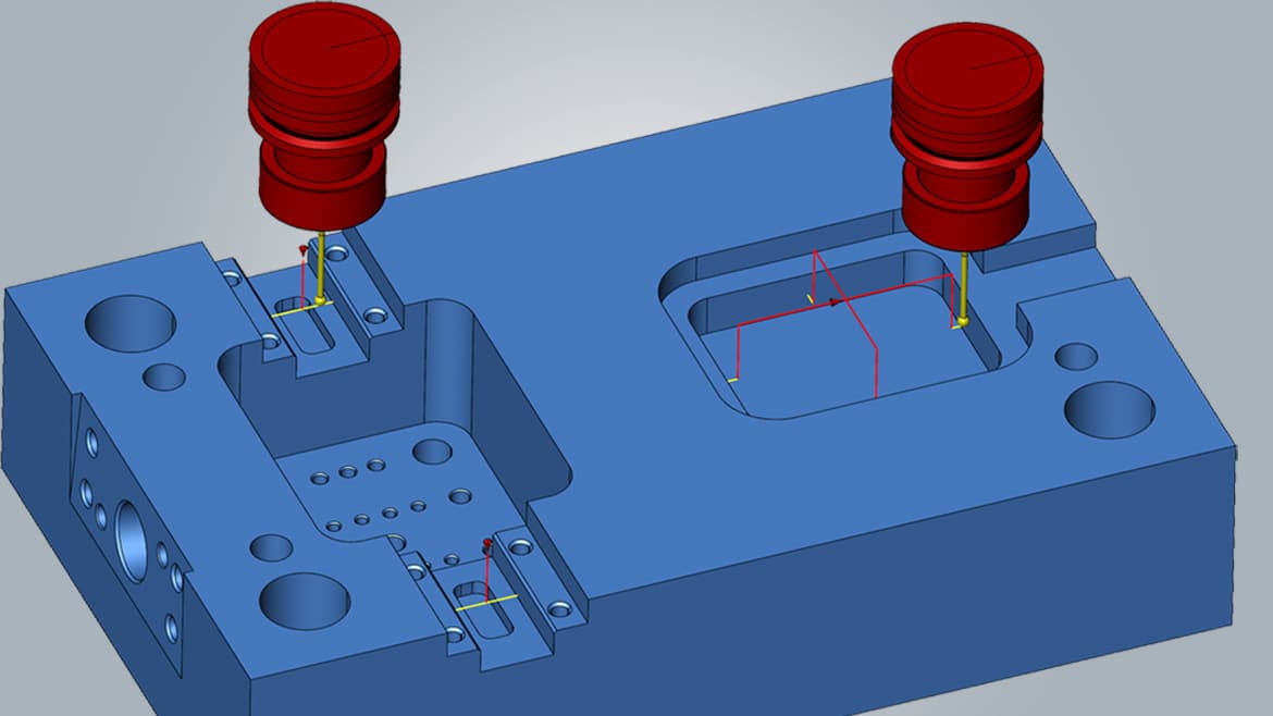 tool plate feature slot pocket