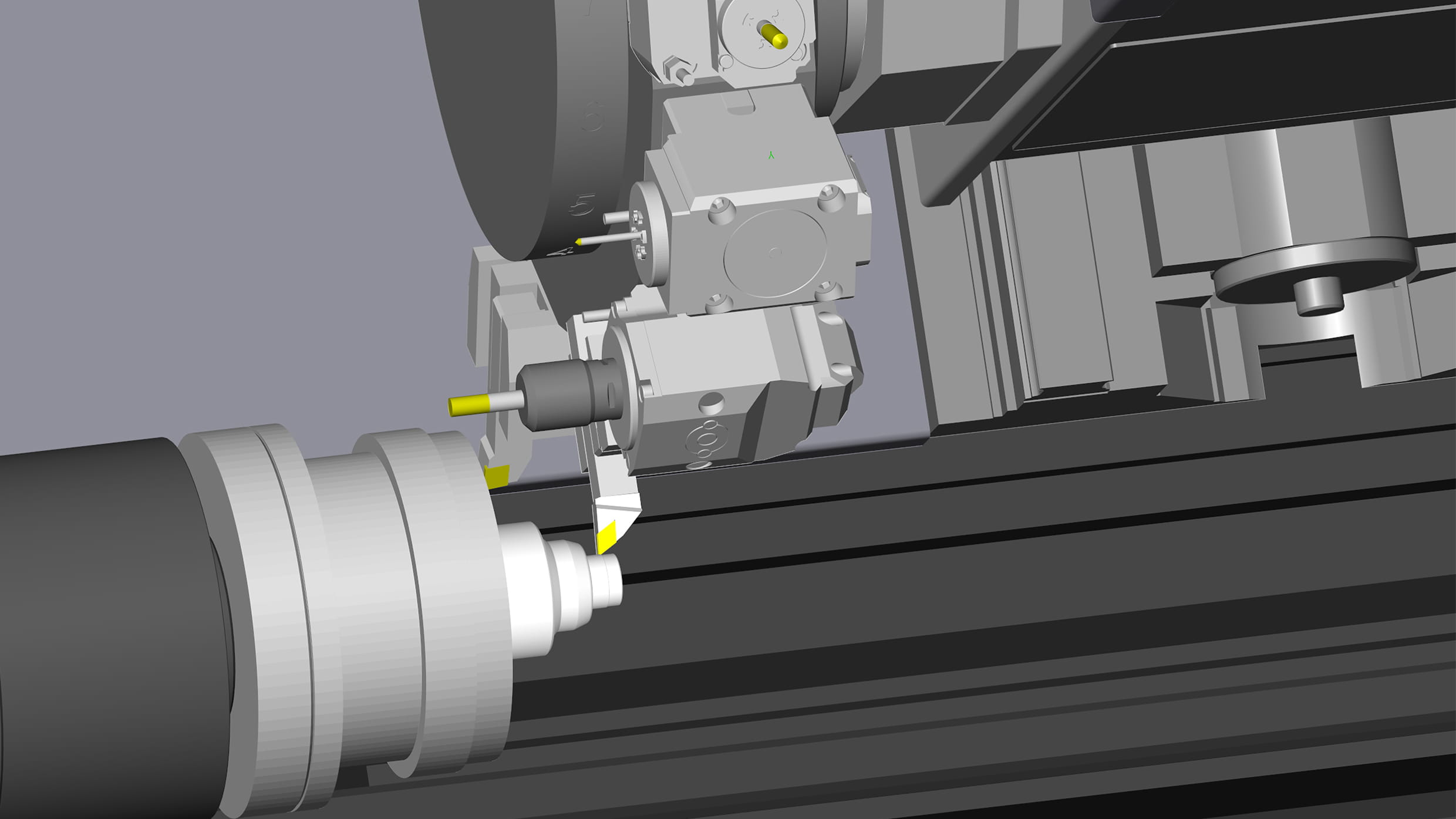 turning turret configuration