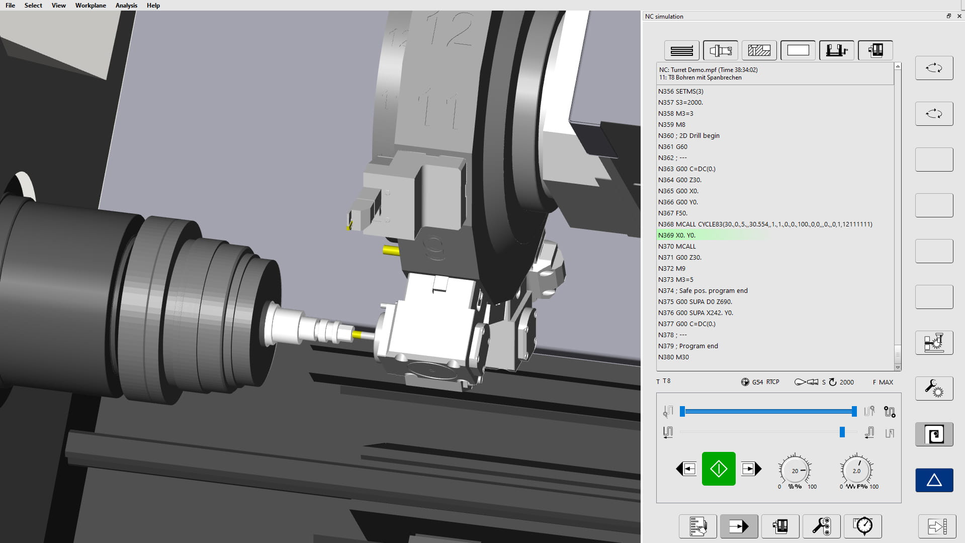 turning vm drilling with ui