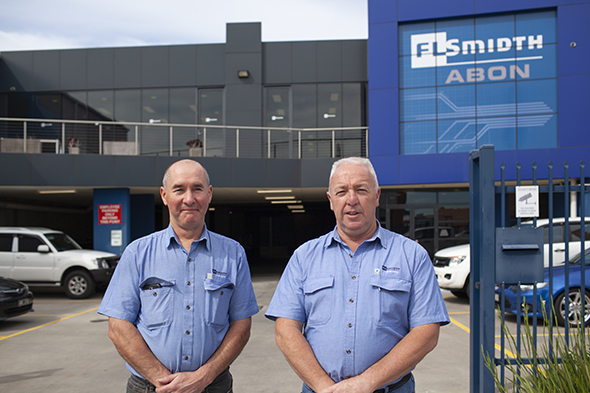 David Colasante CNC Manager left and Phillip Mulcahy General Manager