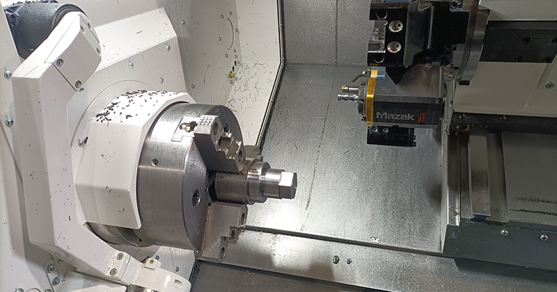 Machining test on Mazak QT Compact 300M at David Baxter Engineering Pty Ltd