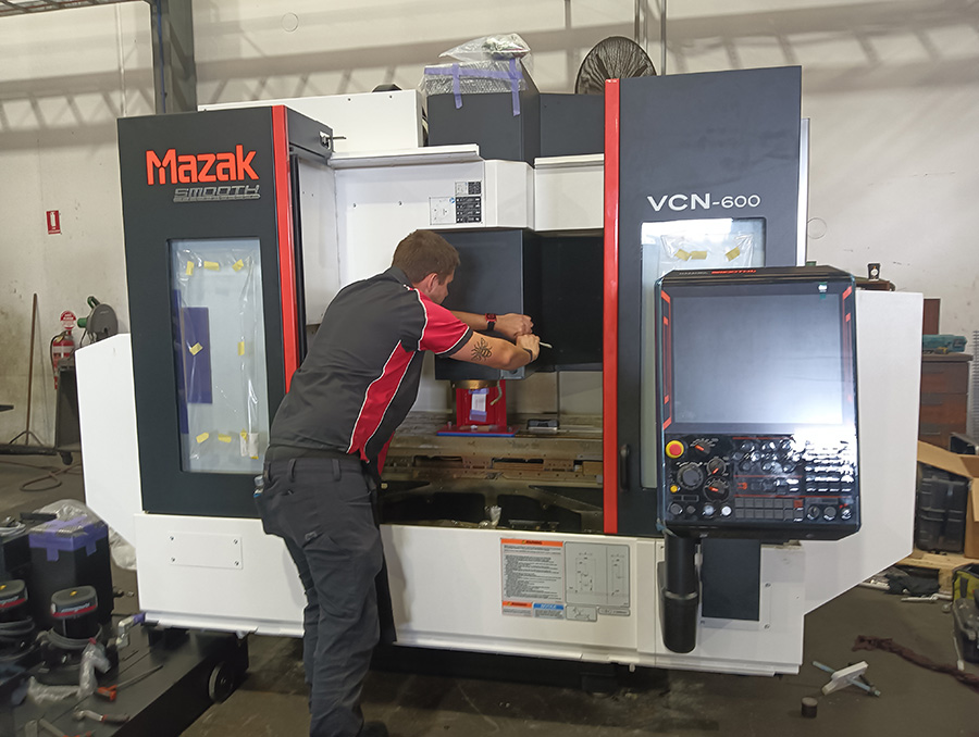 Mazak VCN 600 installation for Mackay Harbour Engineering