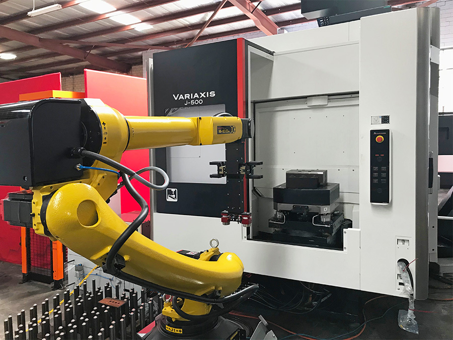 John Harts Mazak Variaxis j 500 machining cell