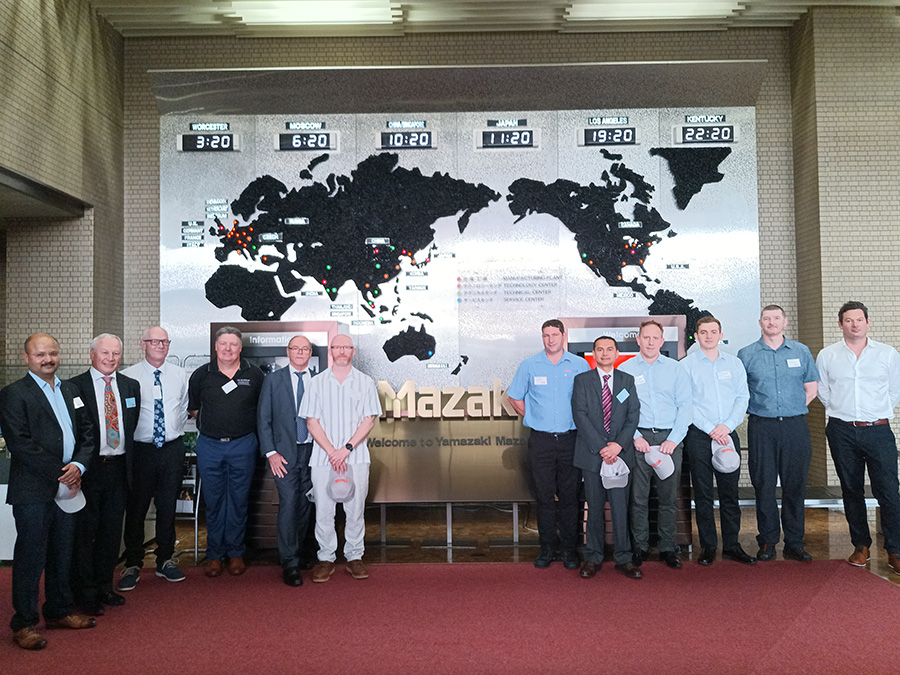 Australian Mazak cutomers at Fall 2024 MIMTA Tour